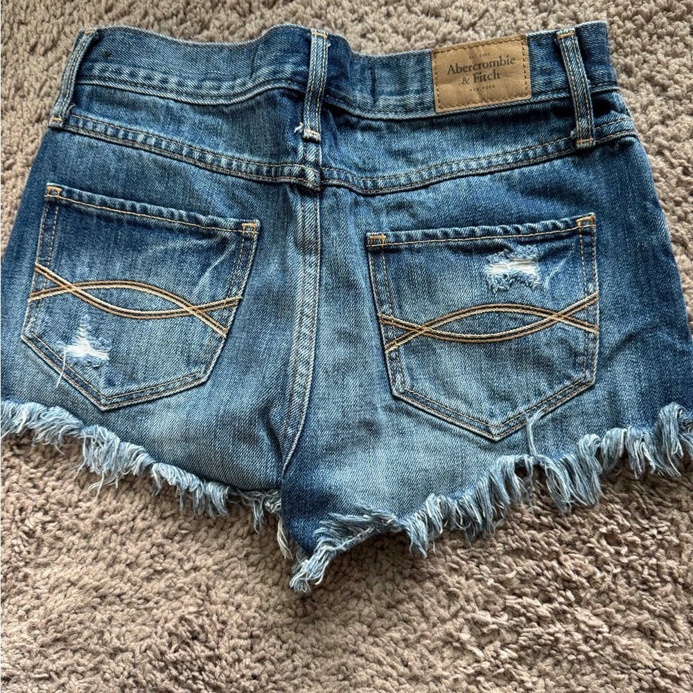 Abercrombie & Fitch Blue Denim Women's Shorts